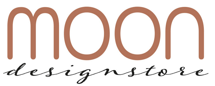 MOON designstore ruskea logo.
