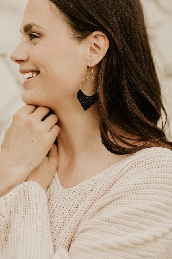 ZOE korvakorut, Musta - Image 3