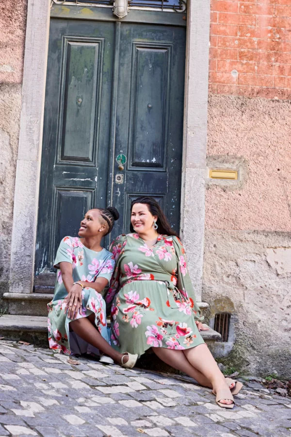 WRAP Mini Dress, Cherry Blossom - Image 6