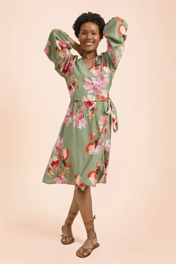 WRAP Mini Dress, Cherry Blossom - Image 3