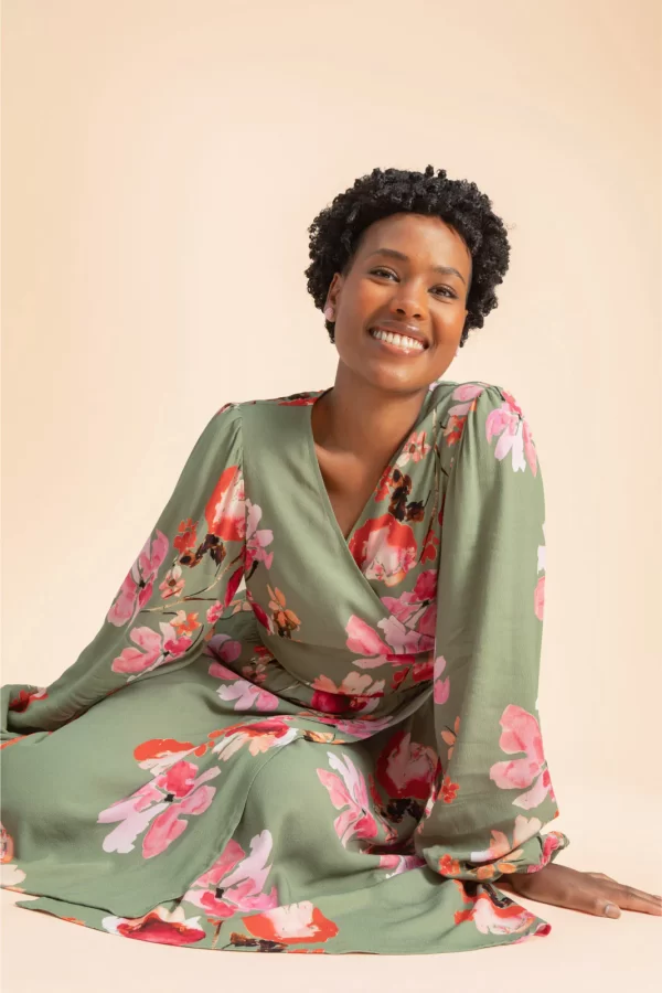 WRAP Mini Dress, Cherry Blossom - Image 5