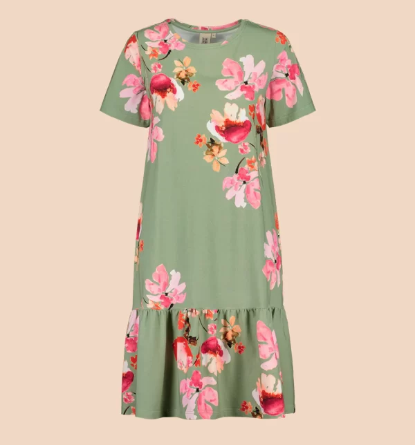 RUFFLE T-shirt Dress, Cherry Blossom