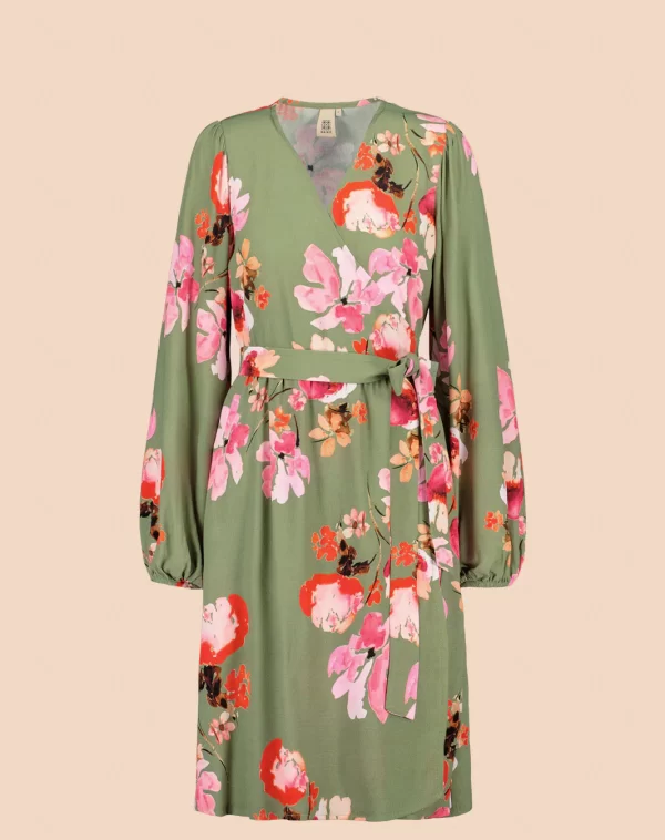 WRAP Mini Dress, Cherry Blossom