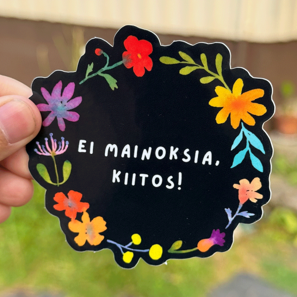 EI MAINOKSIA, KIITOS vinyylitarra