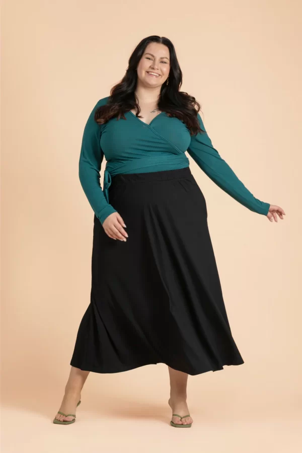 SOFT MIDI Skirt, Musta - Image 8